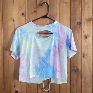 Cut Out Tye Dye T-shirt